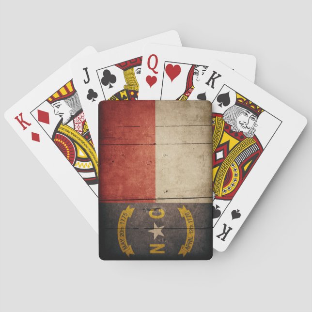 Baralho Bandeira de Wood North Carolina (Verso)