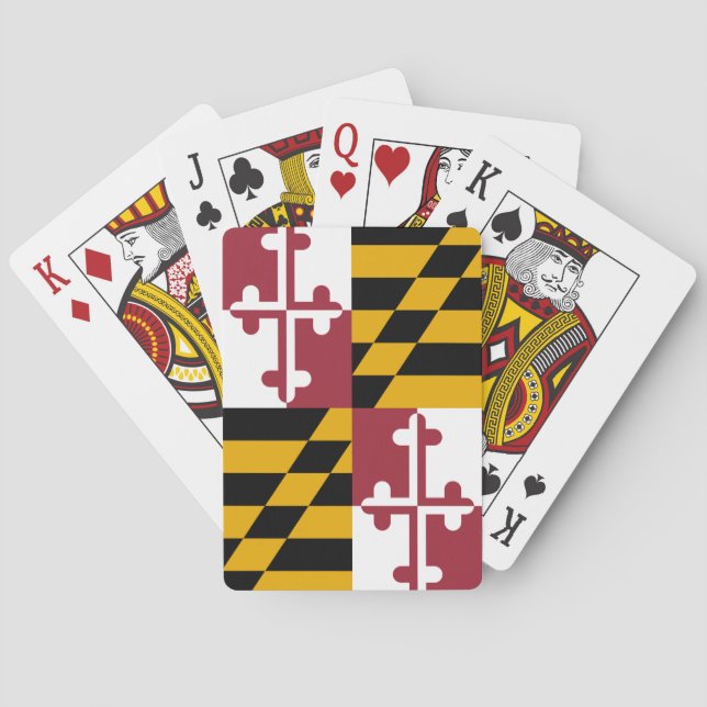 Baralho Bandeira do Estado de Maryland (Verso)