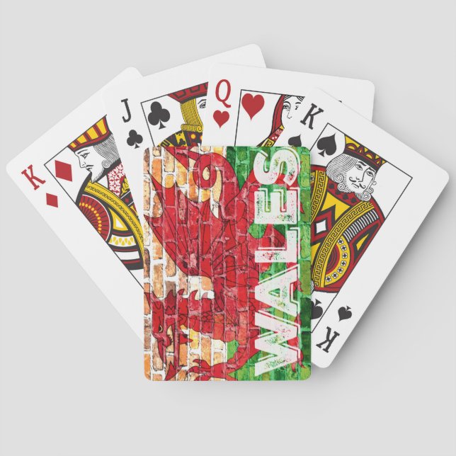 Baralho Bandeira do País de Gales em Brick (Verso)