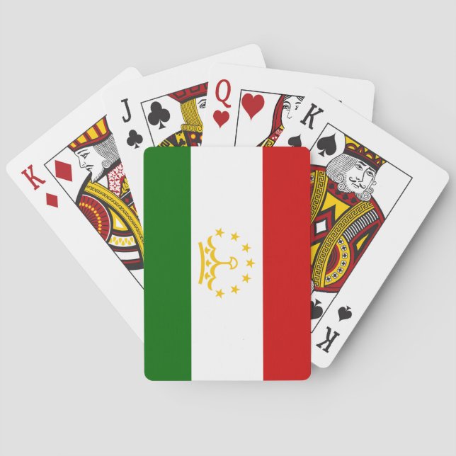 Baralho Bandeira do Tajiquistão (Verso)
