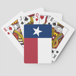 Baralho Bandeira do Texas Vermelha Branca e Azul
