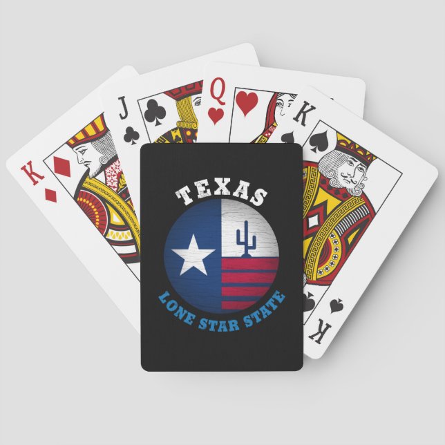 BARALHO BANDEIRA ESTELAR ÚNICA DO TEXAS (Verso)