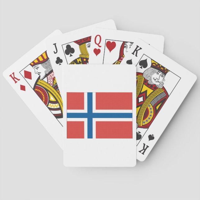 Baralho Bandeira norueguesa (Verso)