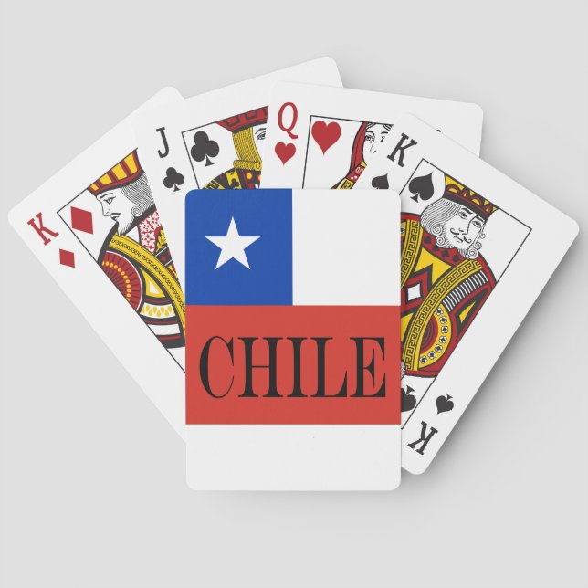 Baralho Bandeira Patriótica do Chile (Verso)