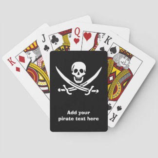 Baralho Bandeira pirata de Jolly Roger