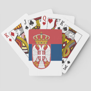 Baralho Bandeira sérvio do estado