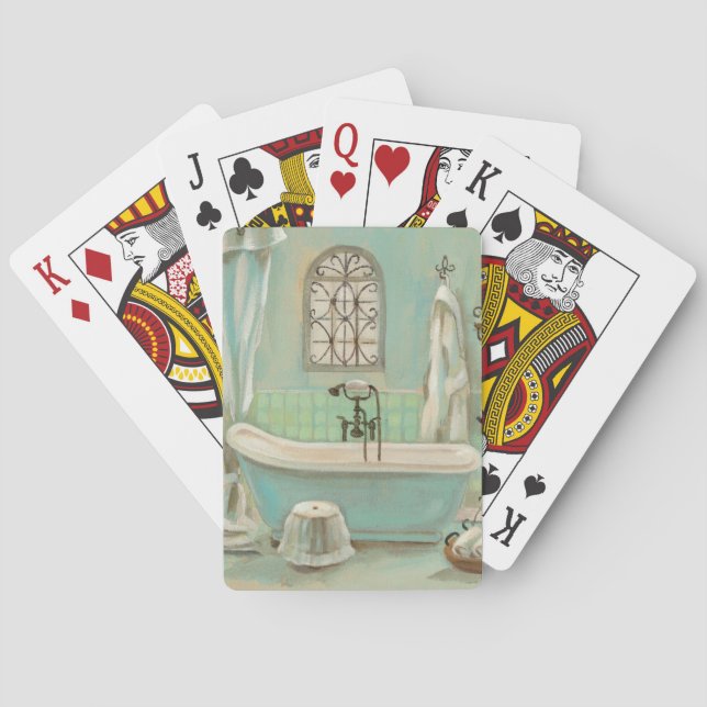 Baralho Banho de vidro do azulejo (Verso)