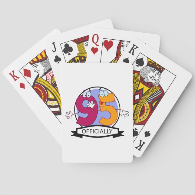 Baralho Banner oficial de aniversário de 95 (Verso)