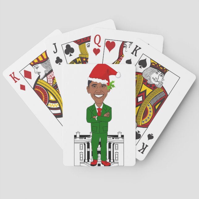 Baralho barack obama santa claus (Verso)