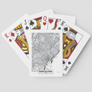 Baralho Barcelona, mapa da cidade da espanha