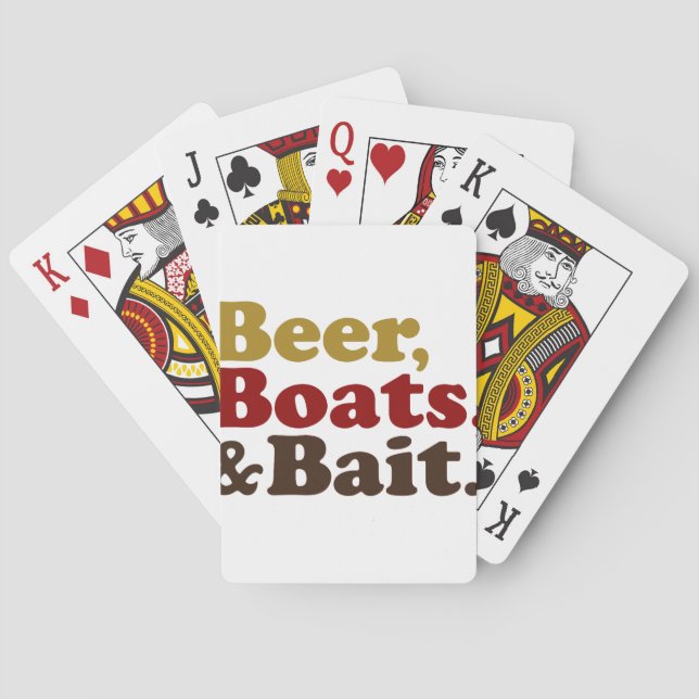 Baralho Barcos de Cerveja e Pesca com Isco (Verso)