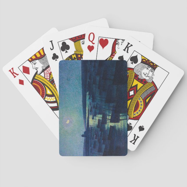 Baralho Barcos de pesca à Lua (Camaret, França) (Verso)