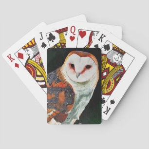 Baralho Barn Owl Tocando Cartões