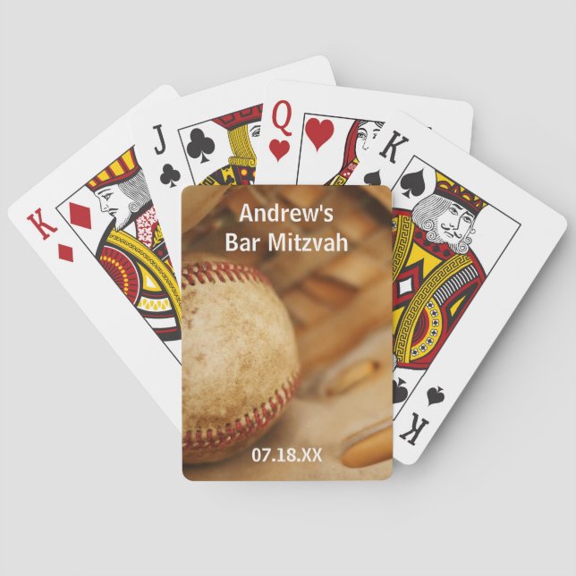 Baralho Baseball Themed Bar Mitzvah (Verso)