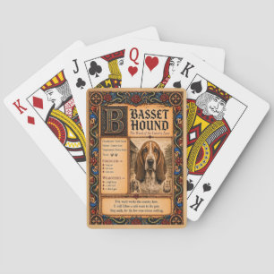 Baralho Basset Hound, Arte de Bestiário Medieval