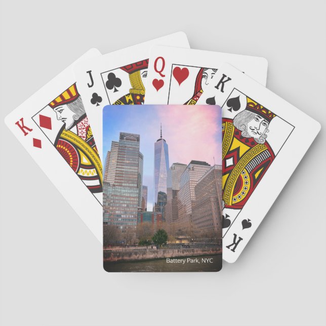 Baralho Bateria Park de Staten Island Ferry NYC Cartão pos (Verso)