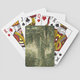 Baralho Bathers in Green Woodland Landscape (Arte Vintage)