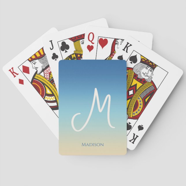 Baralho Beach Gradient Monogram  (Verso)