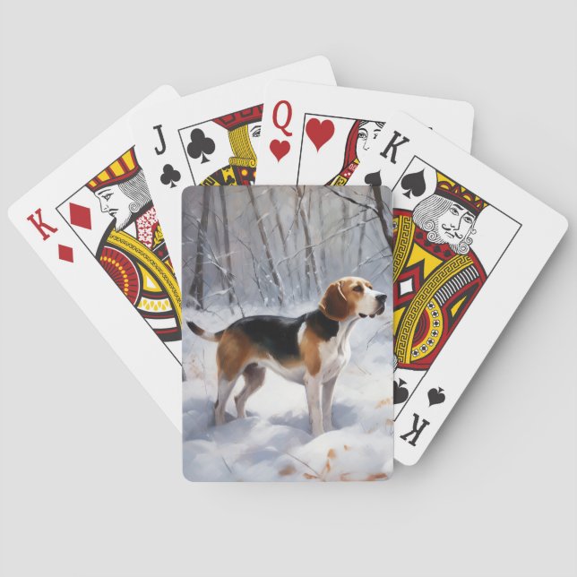 Baralho Beagle Deixe Nevar Natal (Verso)