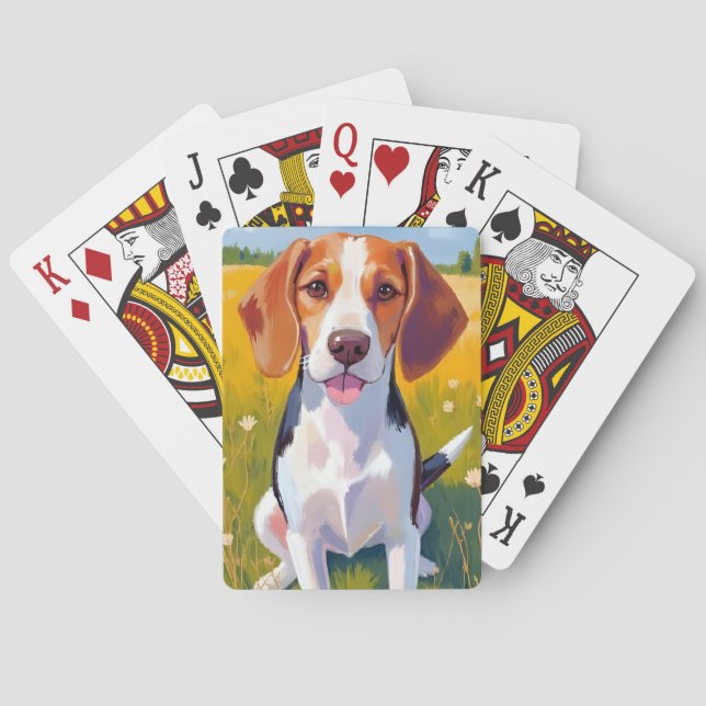 Baralho Beagle | Pintura em Aquarela de Pet (Verso)