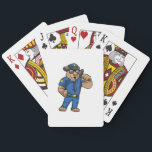 Baralho Bear as Police officer with Baton<br><div class="desc">This design is the perfect gift for a birthday,  Christmas and other celebrations. It is suitable for women,  men and kids.</div>