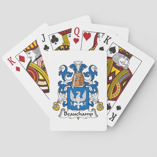 Baralho Beauchamp Family Crest (Verso)