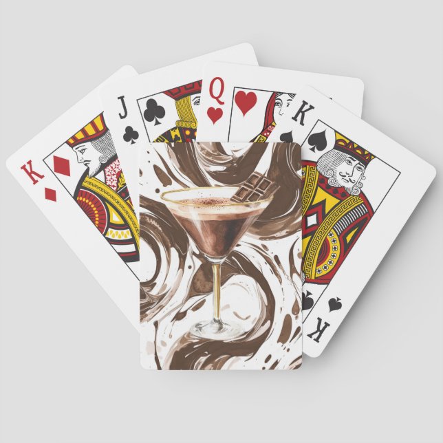 Baralho Bebida de Martini de Chocolate (Verso)