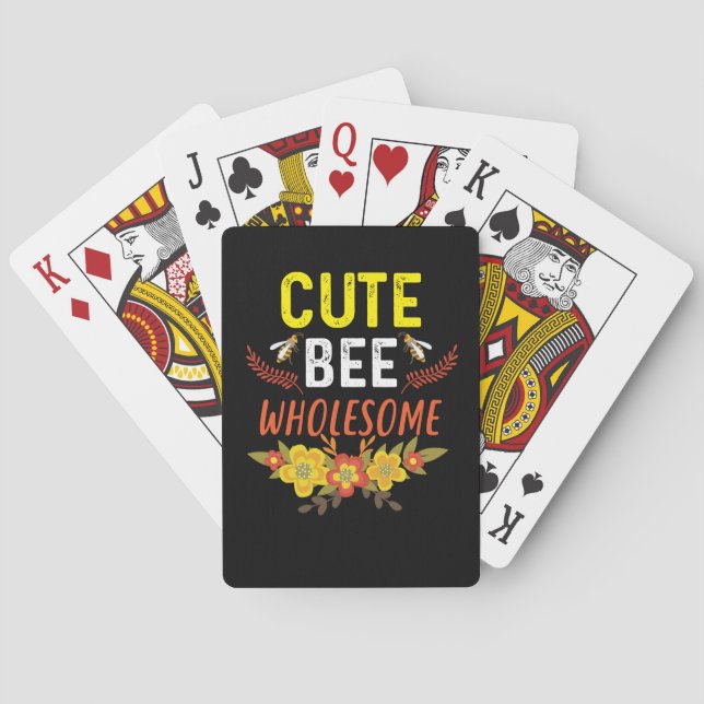 Baralho Beekeeper Art Cute Bee Whol (Verso)