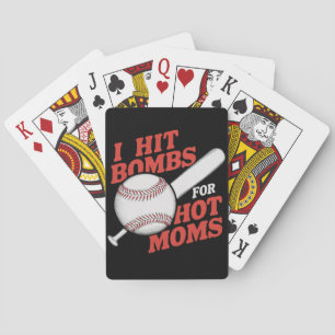 Baralho Beisebol Retro Divertido Eu Acerto Bombas Para Mãe