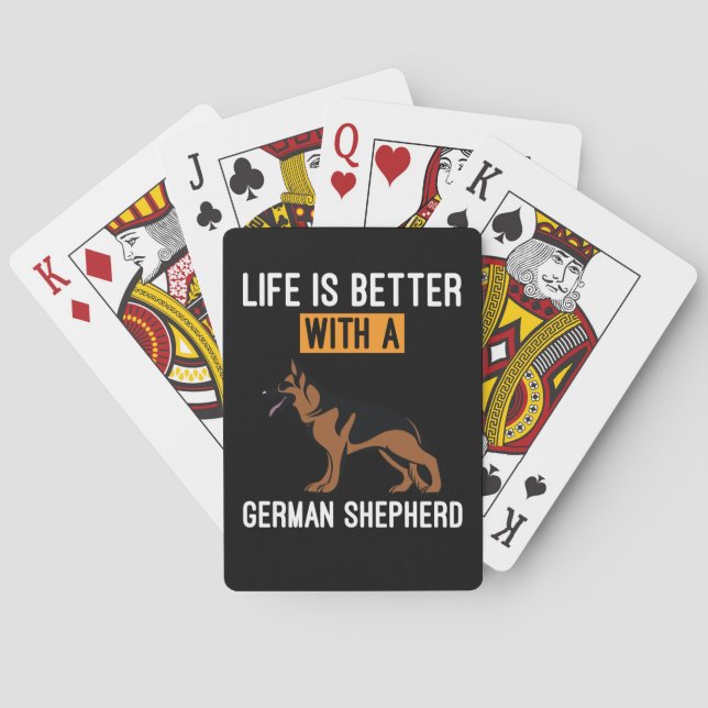 Baralho Bekeeper Art Com Um German shepherd (Verso)