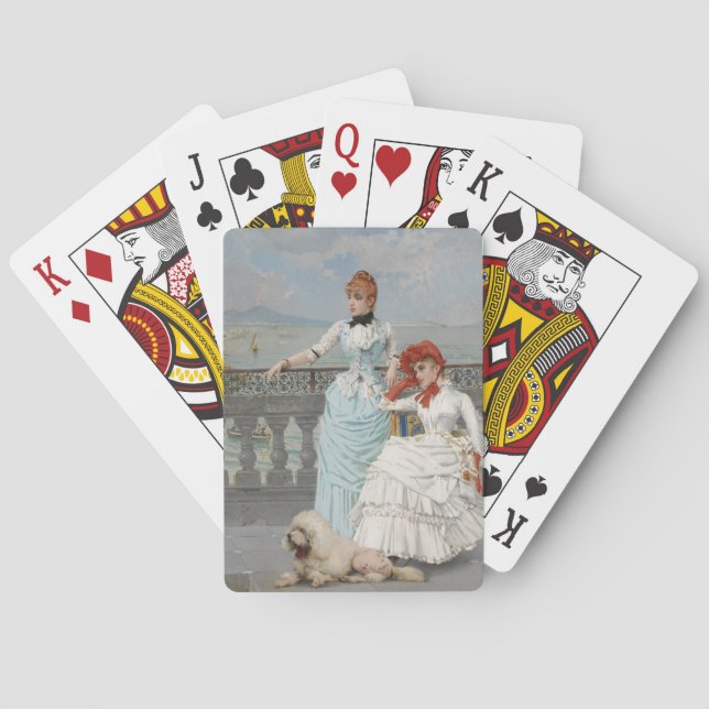 Baralho Belas napolitanas (Jovens Italianas Elegantes) (Verso)