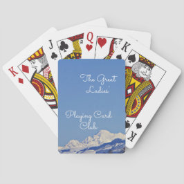 Baralho Belo Céu e Cartão de Reprodução Personalizado de M