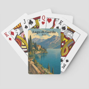 Baralho Belo Lago di Garda Itália Vintage Lago Italiano