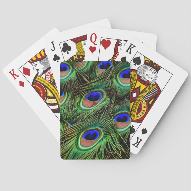 Baralho Belo Penas de Peacock (Verso)