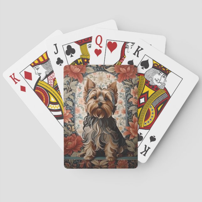 Baralho Belo Yorkie | Yorkshire Terrier Portrait (Verso)