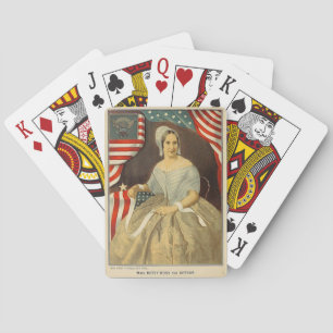 Baralho Betsy Ross First American Flag Vintage Retrato EUA
