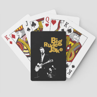 Baralho Big Rude Jake jogando cartas - violão elétrico