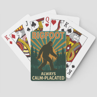 Baralho Bigfoot – Always Calm-Placated Playing Cards