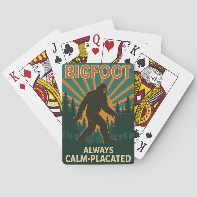 Baralho Bigfoot – Always Calm-Placated Playing Cards (Verso)