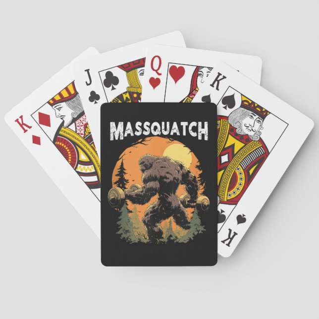 Baralho Bigfoot Massquatch Funny  (Verso)