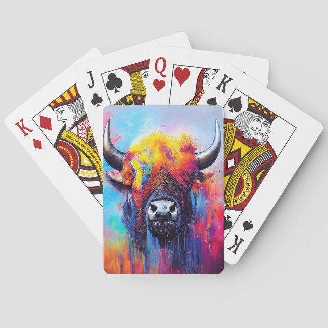 Baralho Bison Animal Discovery Adventure Planet Nature (Verso)