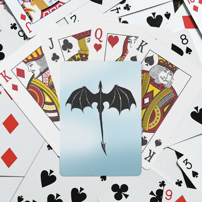 Baralho Black Tribal Dragon Fantasy Blue Sky (Criador carregado)