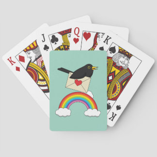 Baralho Blackbird Flying Above the Rainbow with Letter
