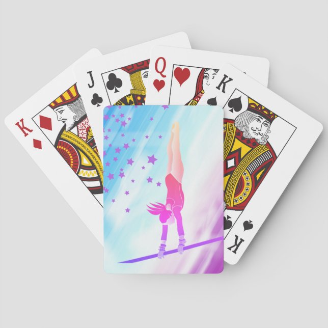 Baralho Bloco da ginástica de cartões (Verso)