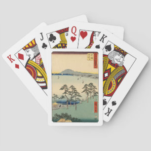 Baralho Bloco de madeira flutuante japonês Ukiyo-e
