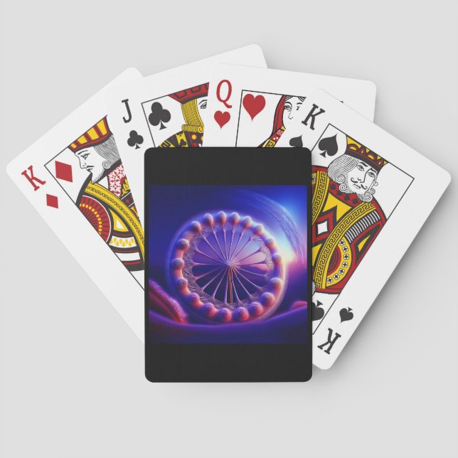 Baralho Blue Dandelion Fractal (Verso)