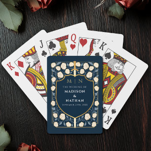 Baralho Blue Royal Sword Shield Favor do Casamento