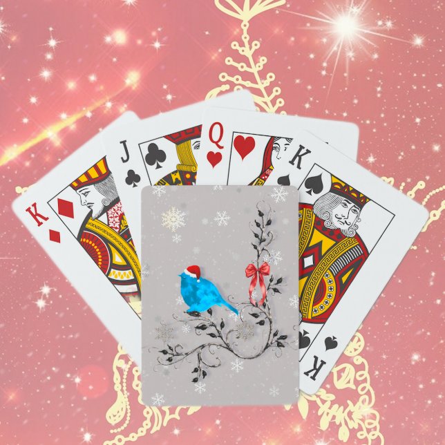 Baralho Bluebird Watching a Snowflakes (Criador carregado)