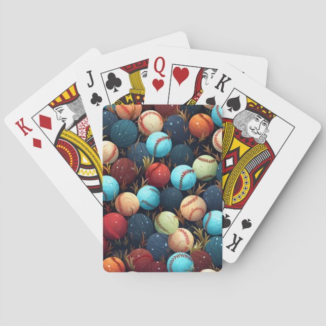 Baralho Bolas de Beisebol Multicoloridas (Verso)