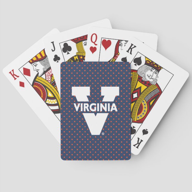 Baralho Bolinhas da Virginia Cavaliers (Verso)